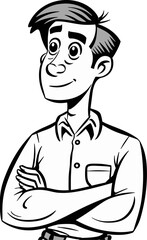 Confident Businessman Vector Design