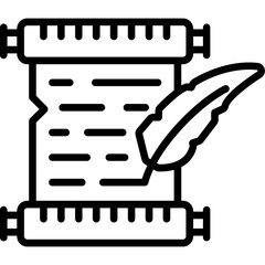 Quill and Scroll Icon
