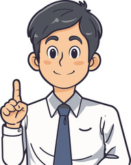 Suited Man Vector Character