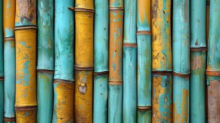 bamboo background close up сreated with Generative Ai