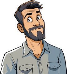 Stylish Man Vector Character