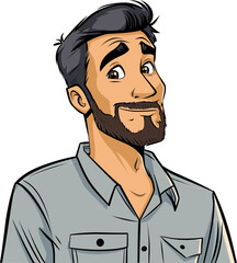 Dynamic Man Vector Profile