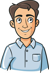 Confident Man Vector Clipart