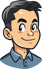 Intellectual Man Vector Artwork