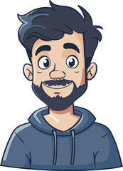 Obraz premium Suave Man Vector Portrait