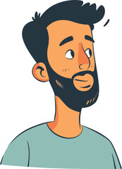 Playful Man Vector Drawing