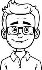 Stylish Man Vector Character