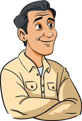 Suave Man Vector Portrait