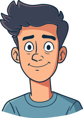 Joyful Man Vector Illustration