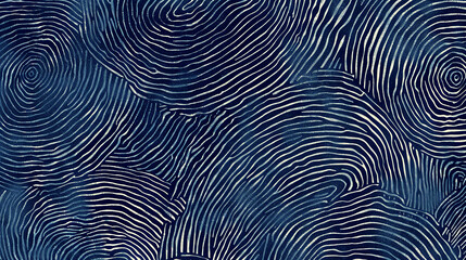 seamless fingerprint pattern with lines. Generative Ai.