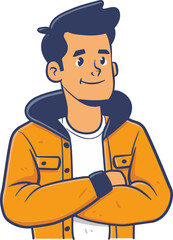 Fitness Enthusiast Man Vector Image