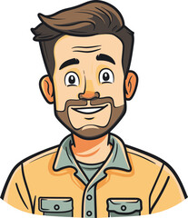 Obraz premium Wellness Advocate Man Vector Art