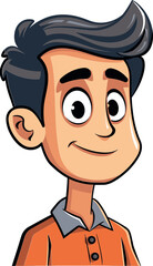 Surfing Enthusiast Man Vector Drawing