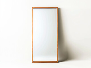 rectangular frame isolated white background. Generative Ai.