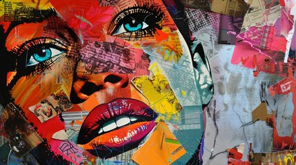 Vibrant Pop Art Collage