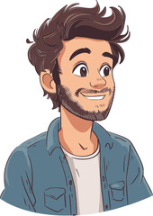 Skateboarding Lifestyle Man Vector Sketch