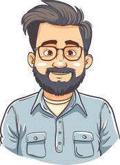 Tech Startup Founder Man Vector Image