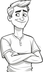 Fashion Entrepreneur Man Vector Illustration