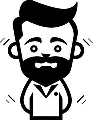 Outdoor Adventure Seeker Man Vector Illustration