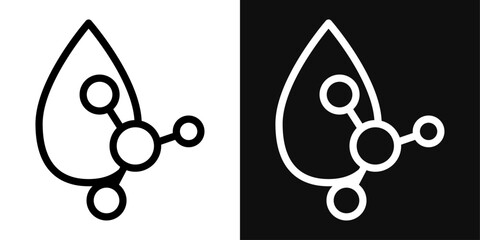 Retinol for Skincare Symbol. Anti-Aging Cosmetic Ingredient Icons. Beauty Product Signage - obrazy, fototapety, plakaty