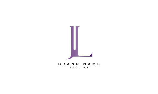 JUL, JLU, UJL, ULJ, LUJ, LJU, Abstract initial monogram letter alphabet logo design