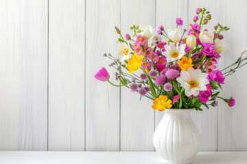 Spring Bouquet in Sunlit Rustic Charm