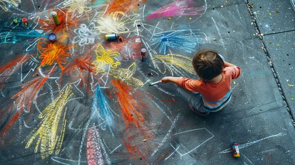 Sidewalk Chalk Masterpiece - 761372113