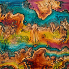 Fototapeta premium colourful rainbow wood pattern, colourful wood, natural texture, wallpaper, concept, creative inspiration, background, beautiful nature, vibrant texture