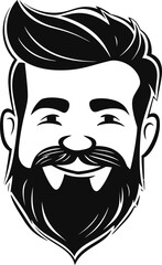 Music Festival Goer Man Vector Drawing