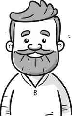 Nature Lover Man Vector Silhouette