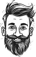 Boho Chic Man Vector Design