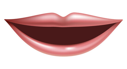 Lips icon. Sexy red lips illustration