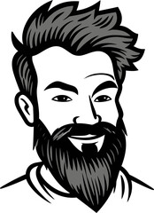 Street Dance Crew Team Man Vector Portrait