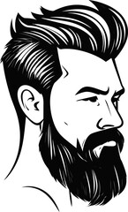 Environmental Conservation Activist Man Vector Silhouette