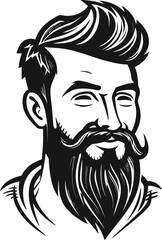 Boho Chic Fashionista Trendsetter Iconic Trendy Man Vector Design