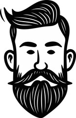 Mindful Zen Meditation Yoga Serenity Peaceful Balance Man Vector Drawing