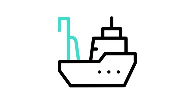 ship icon animated videos