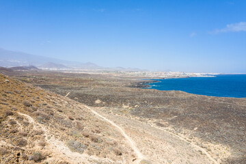 Aerial View of Montana Amarilla with Coastal Landscape, Tenerife