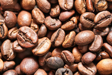 coffee beans close up
