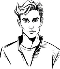 Street Style Fashionista Trendsetter Urban Lifestyle City Style Man Vector Concept