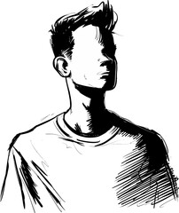 Retro Vintage Hipster Style Fashion Trendy Urban Street Style Man Vector Illustration