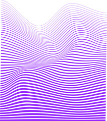 Background with a purple striped pattern wave 