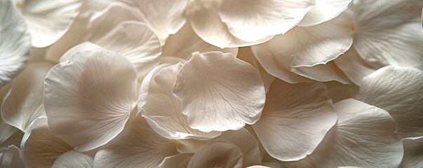 Petals in white
