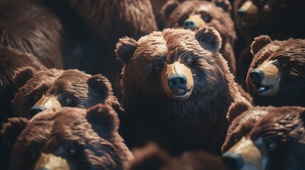 background of bear with cubs