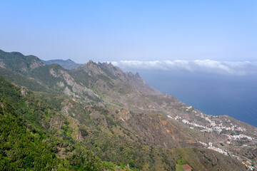  Aerial Drone View of Anaga Coastline with Ocean and Cliffs, Tenerife