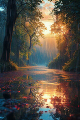 Landscape generative ai illustrations
