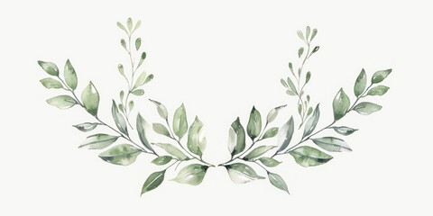 Naklejka premium Hand drawn wedding herb, plant and monogram with elegant leaves.