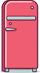 Realistic Refrigerator Vector Illustration