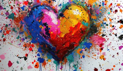 Love Art Paint Heart