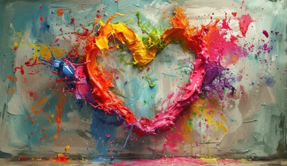 Love Art Paint Heart